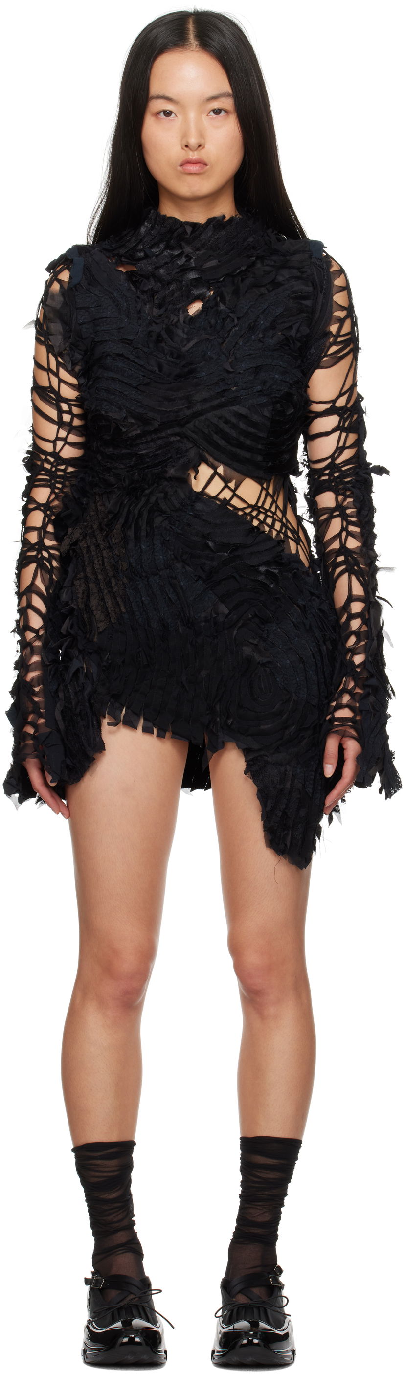 Kjole Collina Strada Collina Strada Chirp Mini Dress Sort | XX4441