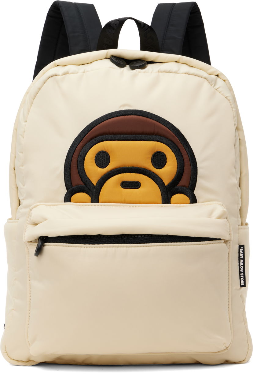 Rygsæk BAPE BAPE Baby Milo Medium Backpack Beige | 0MXBGW4276XXO