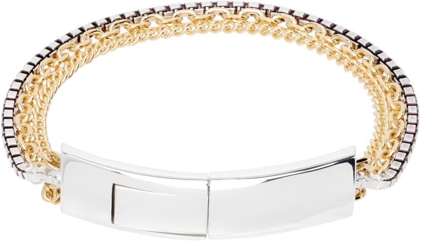Armbånd Bottega Veneta Bottega Veneta Chain Bracelet with Gold & Silver Details Metalisk | 765273V507D8119