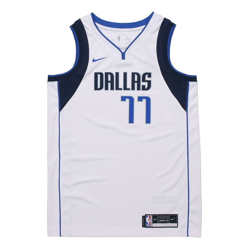 Jersey Nike Lukas Doncic Mavericks Jersey Hvid | CW3588-109