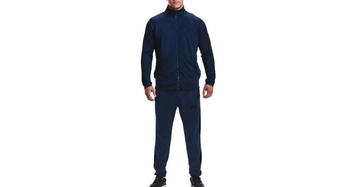 Træningsdragt Under Armour UA Knit Track Suit Mørkeblå | 1357139-408, 1