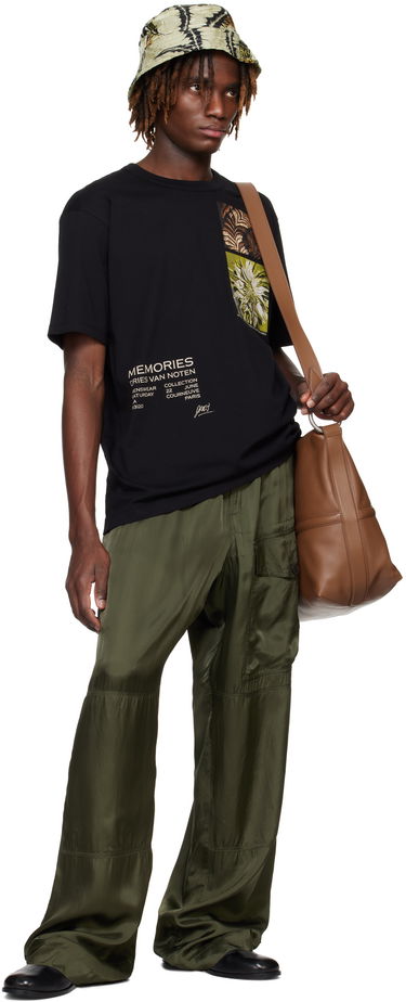 T-shirt Dries Van Noten Dries Van Noten Show Graphic Print T-Shirt Sort | 251-021109-1600, 3