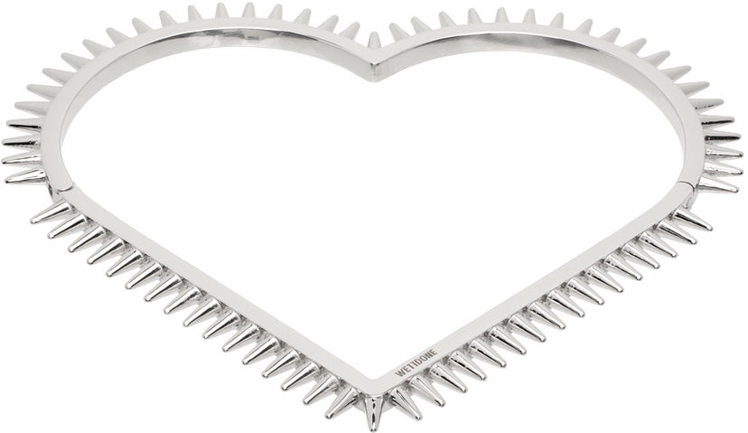 Halskæde We11done We11done Heart Spike Bracelet Metalisk | WD-AJ1-23-531-U-SV