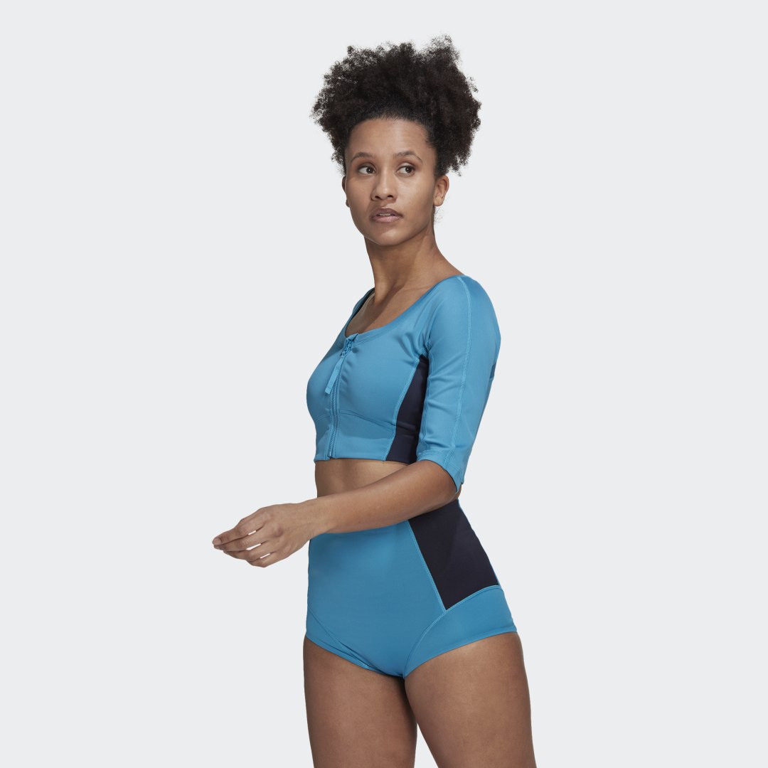 T-shirt adidas Originals Top Yoga Blå | HH9077, 0