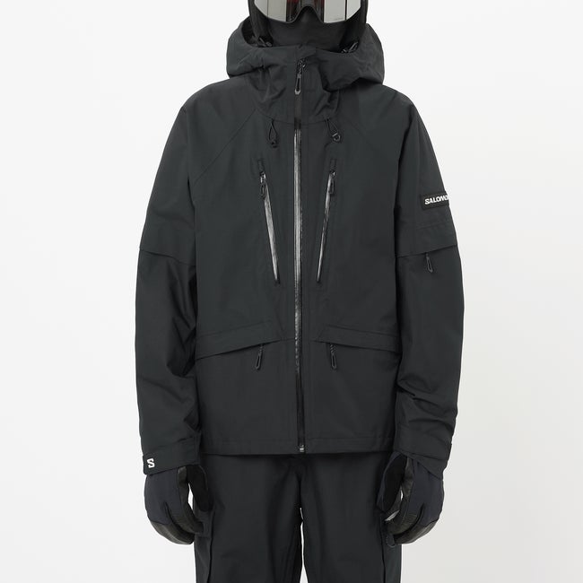 Jakke Salomon Venom Hooded Ski Jacket Sort | LC2652900, 0