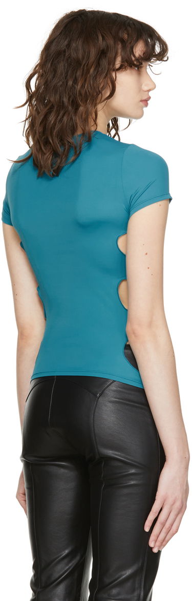 T-shirt Miaou Miaou Zephyr Cutout T-Shirt Turkis | 7041-CL, 2