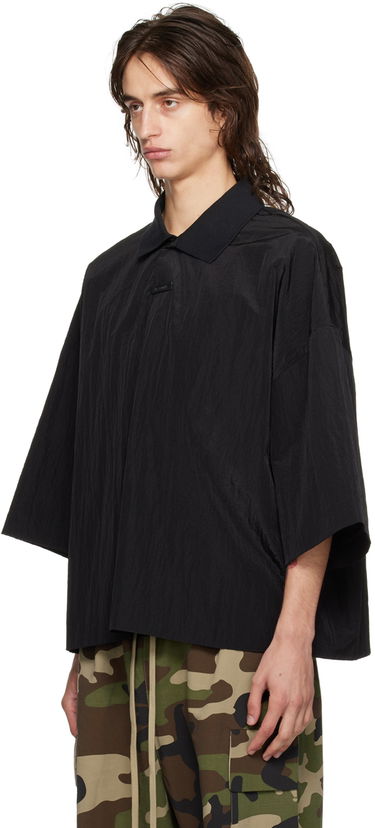 Polo skjorte Fear of God ESSENTIALS Logo Patch Polo Sort | 186BT244120F, 3