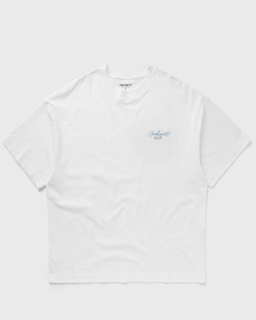 T-shirt Carhartt WIP Signature Script Tee Hvid | I033828-2JI.XX
