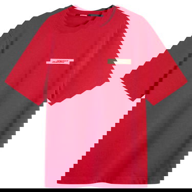 T-shirt Jacquemus Grosgrain Logo T-Shirt Rød | 25HTSM00133AJ00226-480, 0