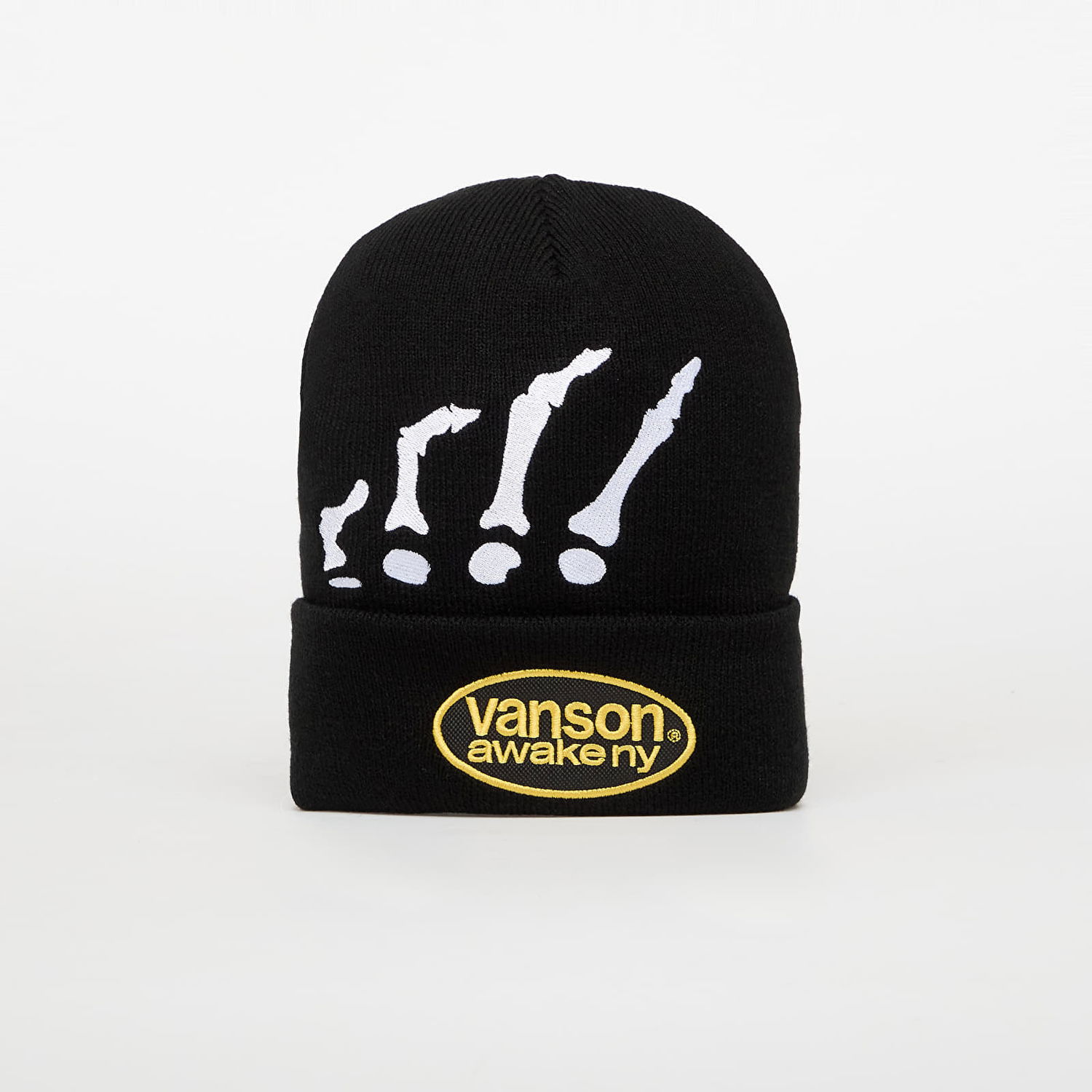 Beanie Awake NY Awake NY Vanson Bones Beanie Sort | AWK-FW25-HT008-BLK, 0