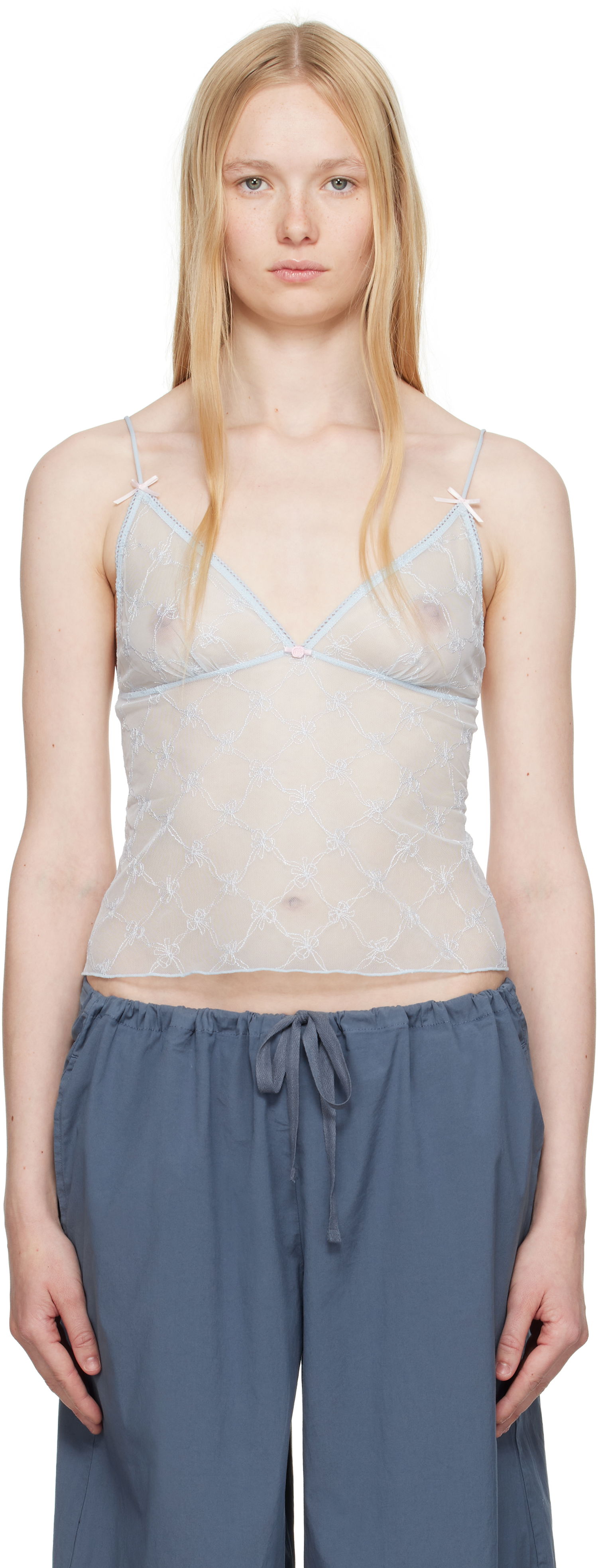 Bh SKIMS SKIMS Intimates Triangle Camisole Blå | TP-CAM-8084W, 0