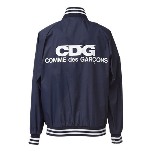 Bomberjakke Comme des Garçons CDG Varsity Alphabet Jacket Mørkeblå | SZ-J006-051-2, 0