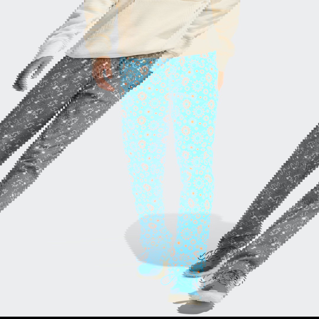 Bukser adidas Originals Adventure Nature Awakening Allover Print Trousers Blå | HR4271, 1