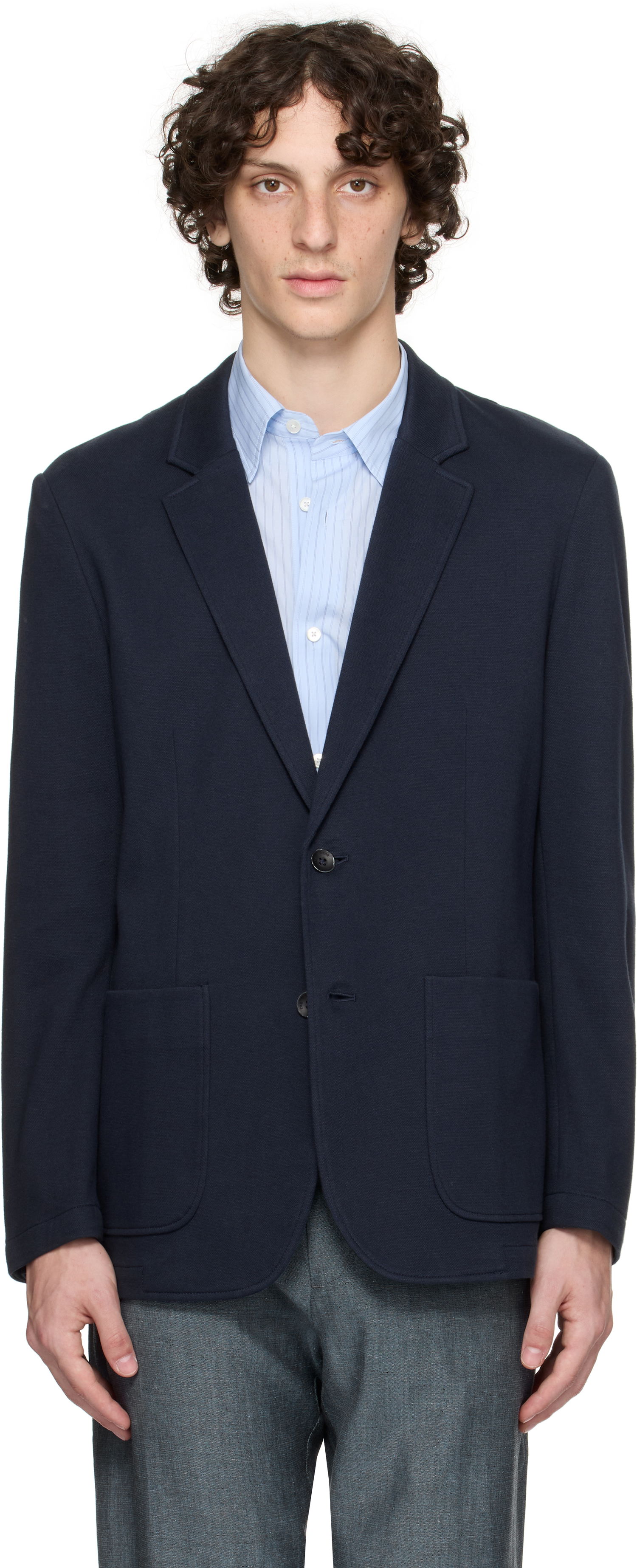 Jakke rag & bone Rag & Bone Butler Patch Pocket Blazer Mørkeblå | MBW25P4006PIML, 0