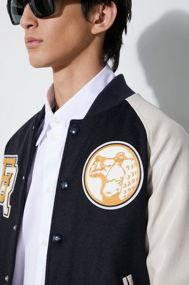 Bomberjakke Baracuta Baracuta Varsity Wool Blend Bomber Jacket Mørkeblå | BRCPS0996, 5