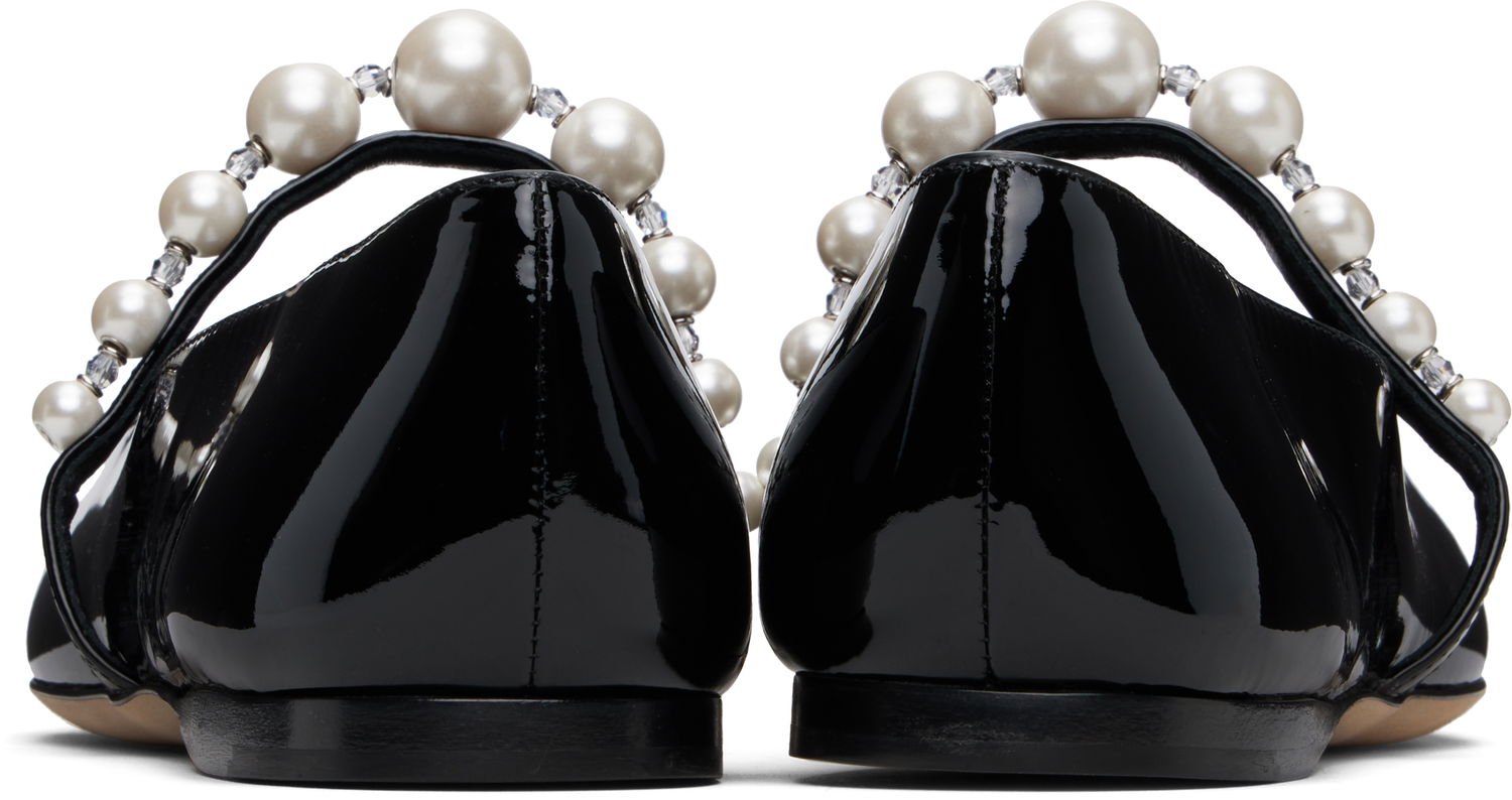 Skopleje Jimmy Choo Jimmy Choo Ade Pearl Ballerina Flats Sort | ADE FLAT, 1