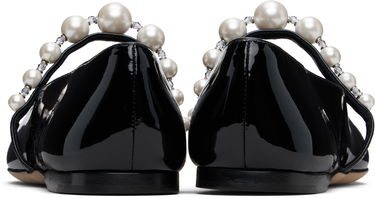 Skopleje Jimmy Choo Jimmy Choo Ade Pearl Ballerina Flats Sort | ADE FLAT, 1