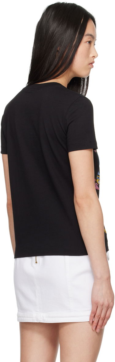 T-shirt Versace Versace Jeans Couture Crystal Tour Graphic T-Shirt Sort | E78HAHC03_ECJ01C, 2