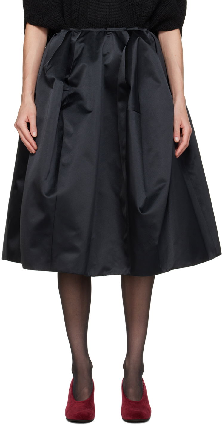 Nederdel Comme des Garçons Structured Midi Skirt Sort | GL-S008-051, 0