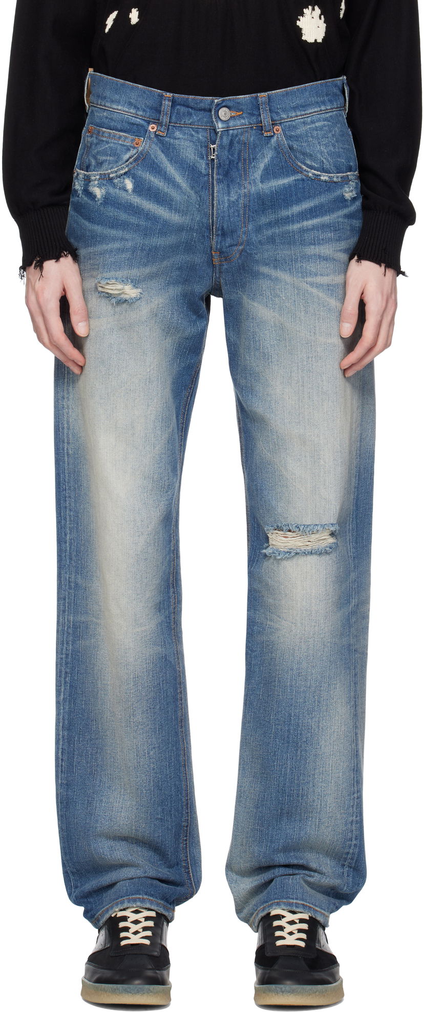 Jeans Maison Margiela MM6 Maison Margiela 5 Pockets Jeans Blå | SH0LA0019 M30016