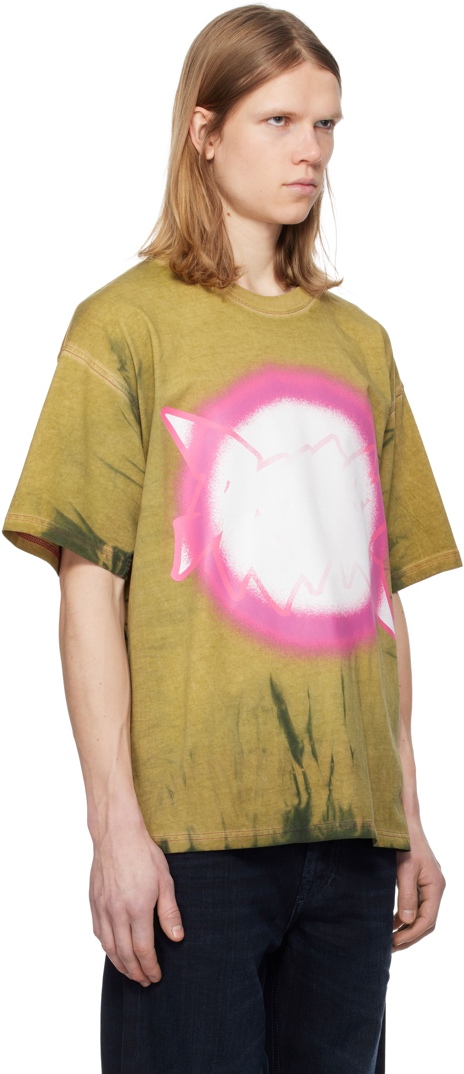T-shirt Diesel Diesel T-Boxt-R24 Tie-Dye Graphic T-Shirt Grøn | A16137-0EGBD-7BDA, 1