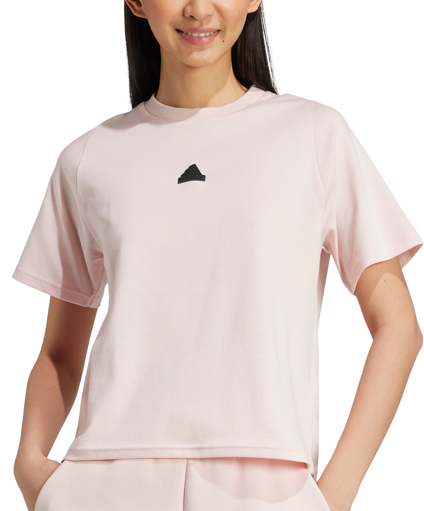 Crop top adidas Performance Sportswear Z.N.E. Cropped T-Shirt Lyserød | iw7759, 0