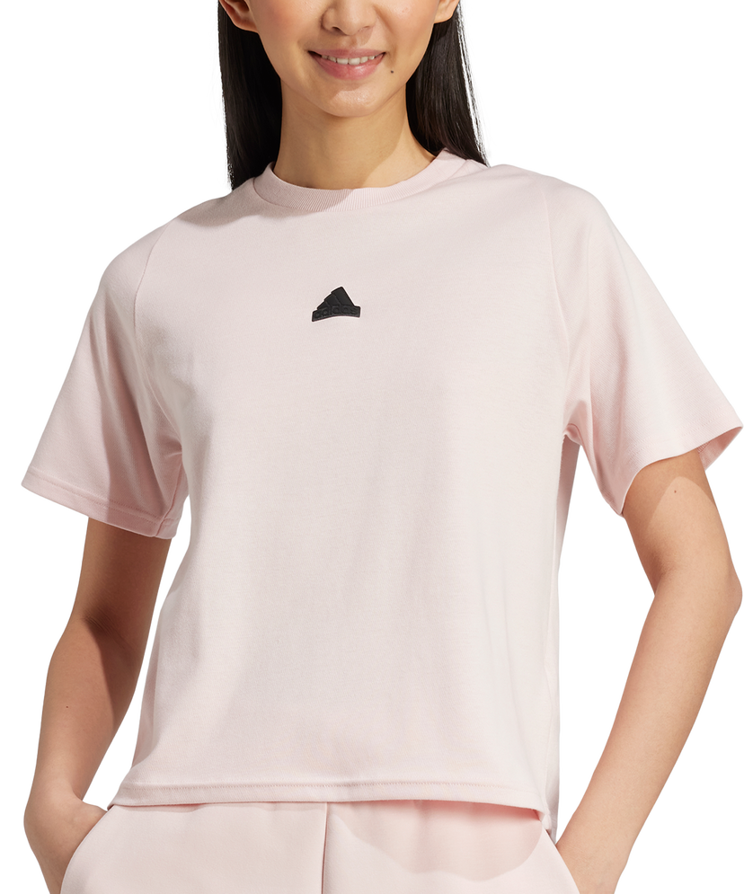 Crop top adidas Performance Sportswear Z.N.E. Cropped T-Shirt Lyserød | iw7759