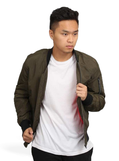 Bomberjakke Urban Classics 2-Tone Bomber Jacket Grøn | tb1446 green