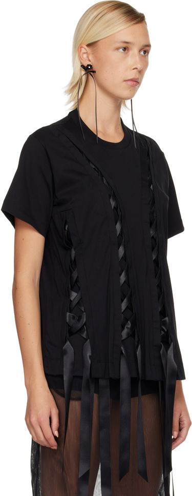 T-shirt Simone Rocha Simone Rocha Unraveling Ribbon T-shirt Hvid | 5368 0553, 4
