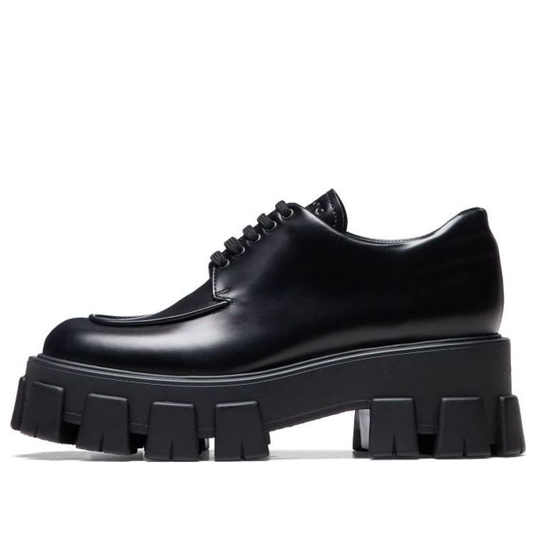 Sneakers og sko Prada Monolith Brushed Calf Derby Shoes Sort | 1E708L_B4L_F0002_F_A055, 0