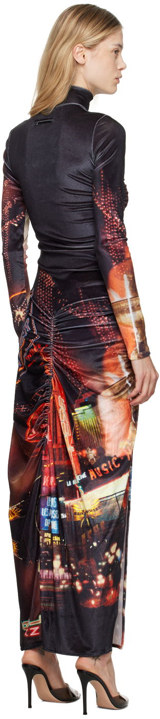 Kjole Jean Paul Gaultier Gaultier 'The Velvet Pigalle' Maxi Dress Flerfarvet | 24/30-F-RO257-J554-00301550, 2