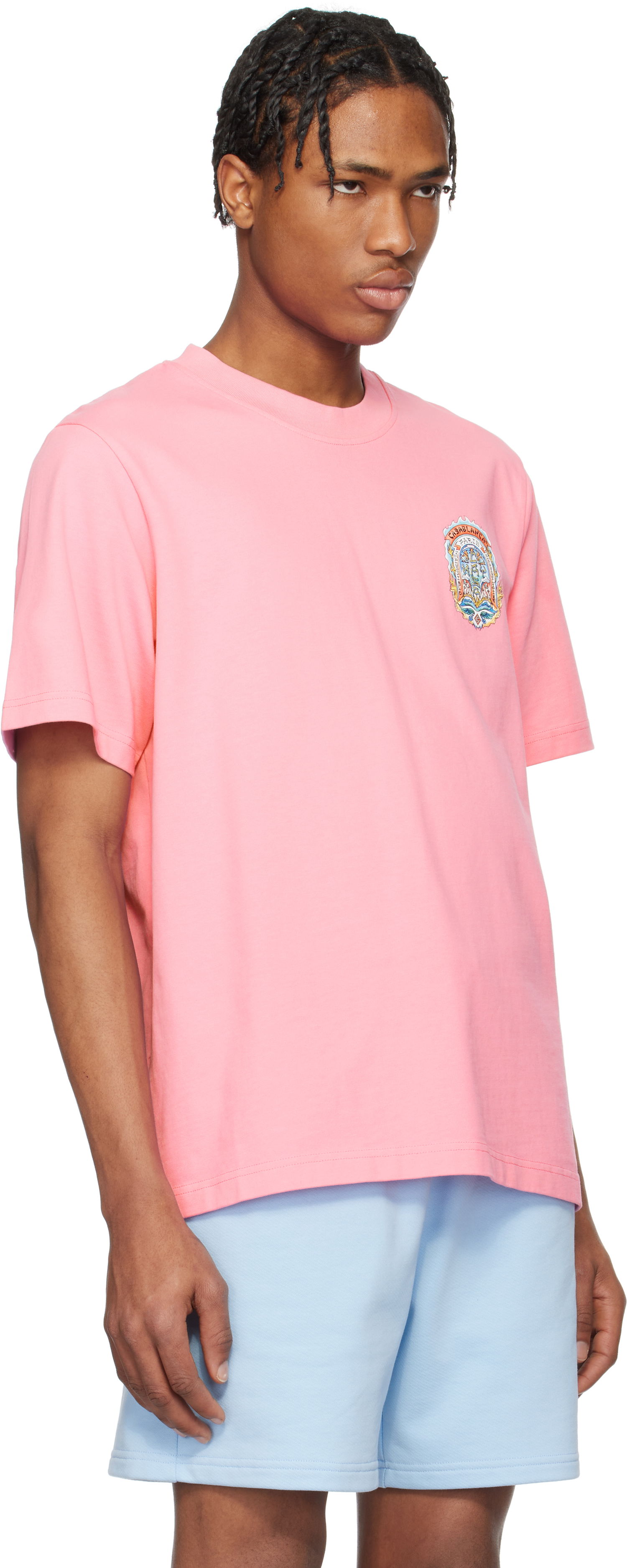 T-shirt Casablanca Casablanca Casa Way Skate T-Shirt Lyserød | MS25-JTS-001-07, 1