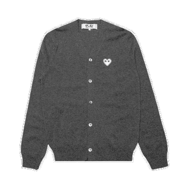 Sweater Comme des Garçons PLAY V-Neck Cardigan Grå | az n062 051 3, 0
