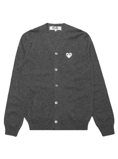 Sweater Comme des Garçons PLAY V-Neck Cardigan Grå | az n062 051 3