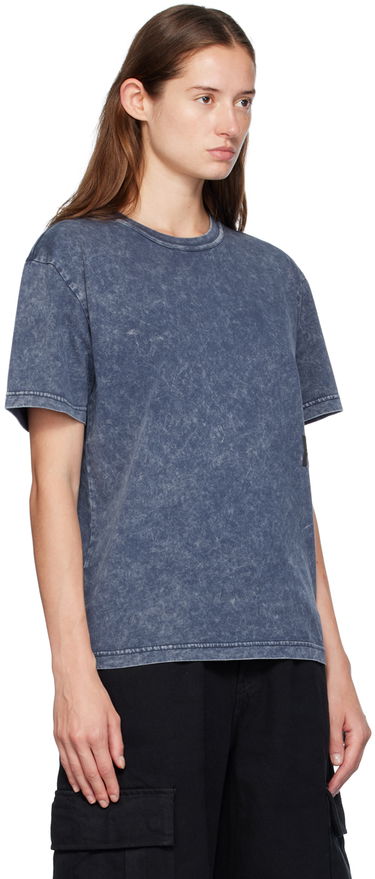 T-shirt Alexander Wang Alexander Wang Puff Logo T-Shirt Blå | 4CC3241520, 1
