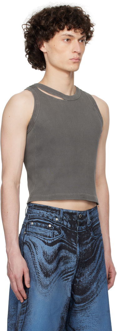 Tanktop Camper Camperlab Ribbed Cutout Tank Top Grå | AU00030-001, 1