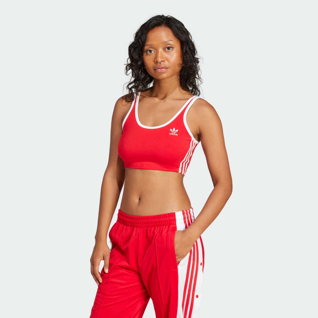 Bh adidas Performance Adicolor 3-Stripes Bra Top Rød | JD4615, 0
