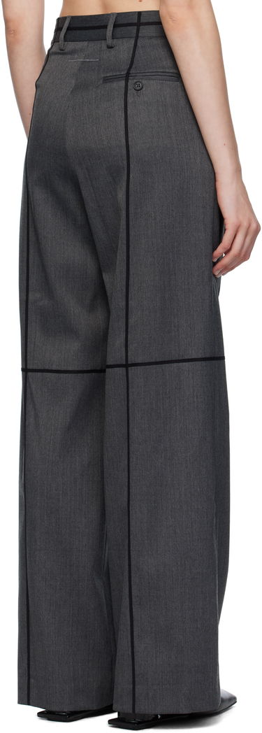 Bukser Maison Margiela MM6 Maison Margiela Tailoring Wool Trousers Grå | S52KA0543 S47848, 2