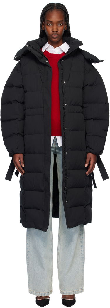 Puffer jakke GANNI Tech Down Coat Sort | F9688, 0