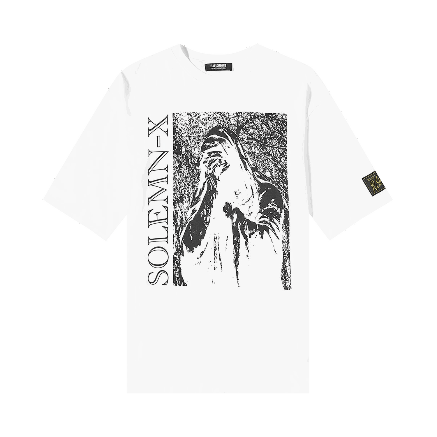 T-shirt RAF SIMONS Oversized Solemn X T-Shirt Hvid | 221 M130 0010, 0