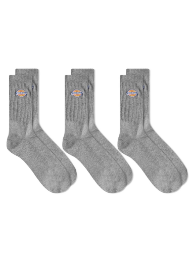 Sokker Dickies Valley Grove Socks - 3 Pack Grå | DK0A4X82GYM1