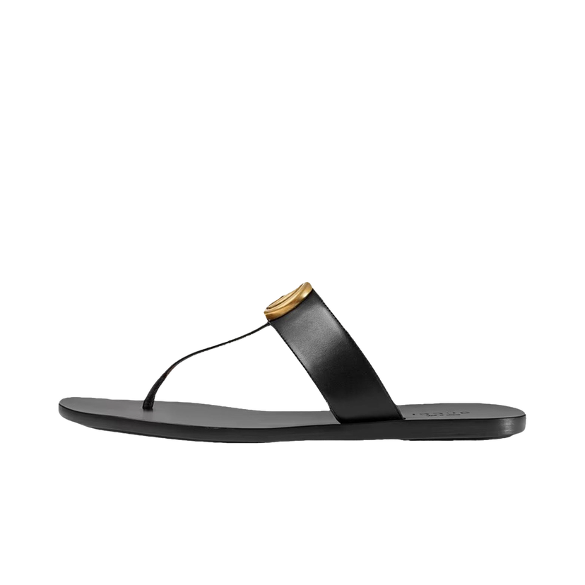 Sneakers og sko Gucci Double G Thong Sandal Sort | 497444 A3N00 1000