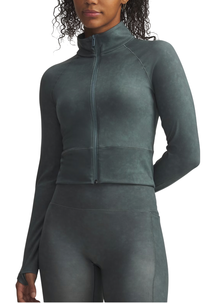 Jakke Under Armour Meridian Suede Effect Full Zip Top Grøn | 6007093-587, 0
