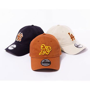 Kasket New Era 9TWENTY MLB Boucle Oakland Athletics Caramel Brown / Pineapple One Size Brun | 60435078, 2