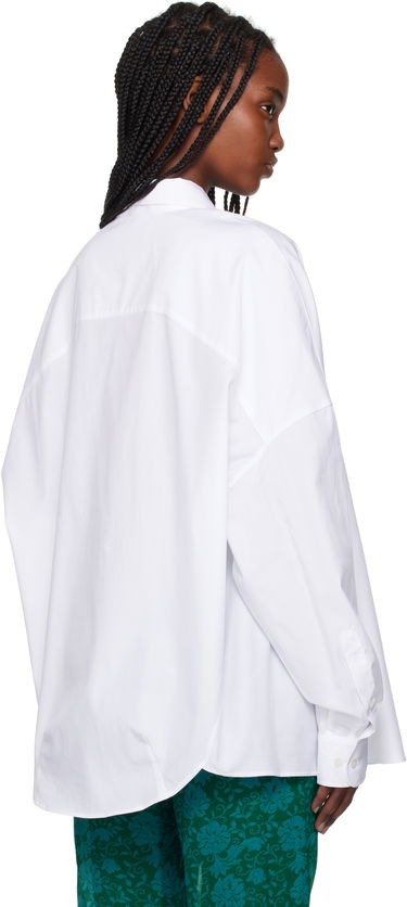 Skjorte Dries Van Noten Dries Van Noten Cotton Poplin Shirt Hvid | 251-010700-1466, 2
