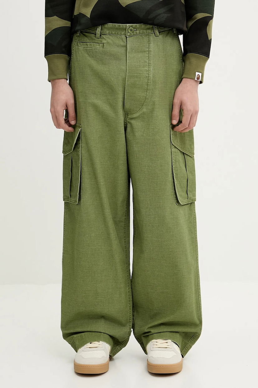 Cargo bukser KENZO Kenzo Cargo Pants Grøn | FF55PA2459GD.48