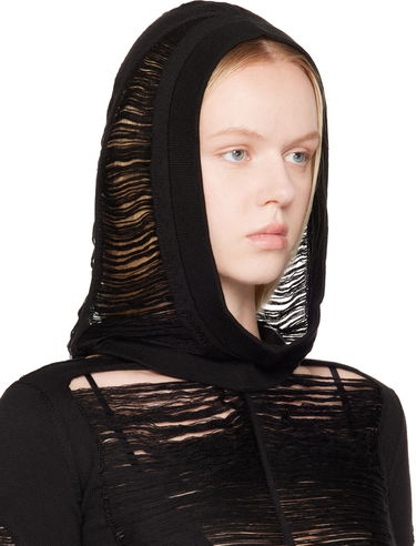 Sweater Rick Owens Rick Owens Hollywood Jera Knitted Hood Grå | RO01E7481 KGRIDM, 3