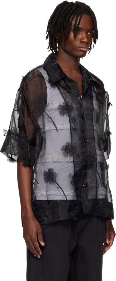 Skjorte Simone Rocha Simone Rocha Carnation Organza Boxy Shirt Beige | 5332 1245, 4