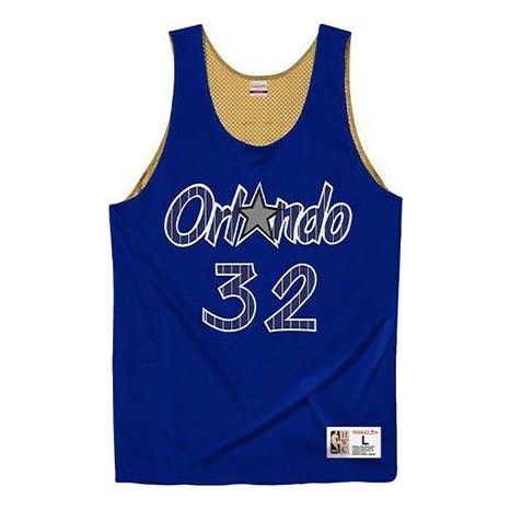Tanktop Mitchell & Ness Mitchell & Ness NBA Orlando Magic  Shaquille O'Neal Reversible Mesh Jersey Blå | MSRVMI19003-OMARYGD96SON