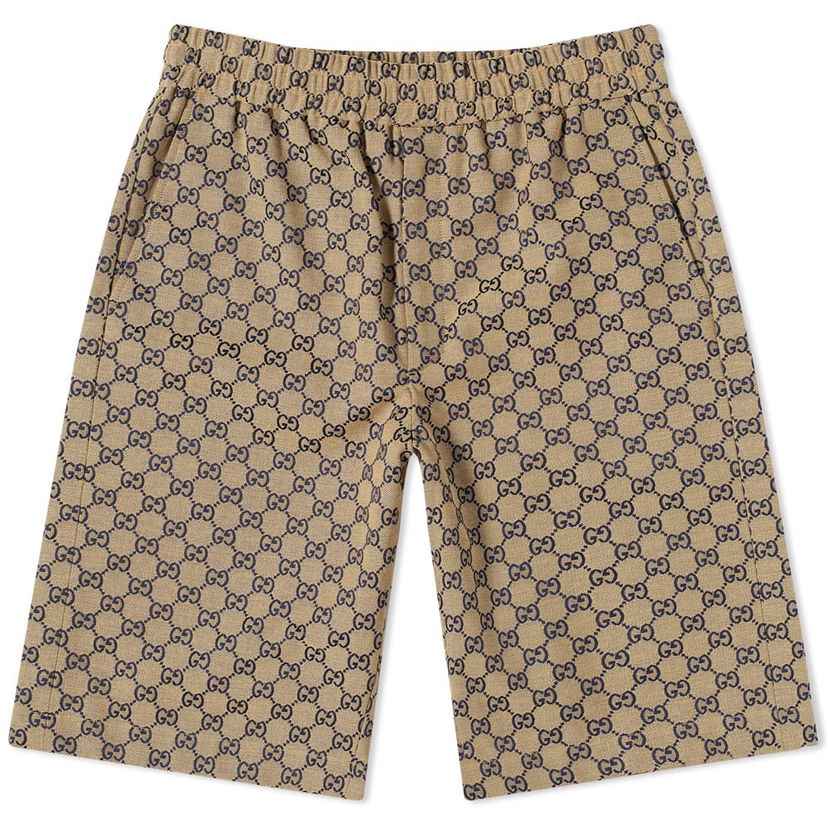 Shorts Gucci Gucci All Over GG Basket Shorts Beige | 694114-ZKU09-9078
